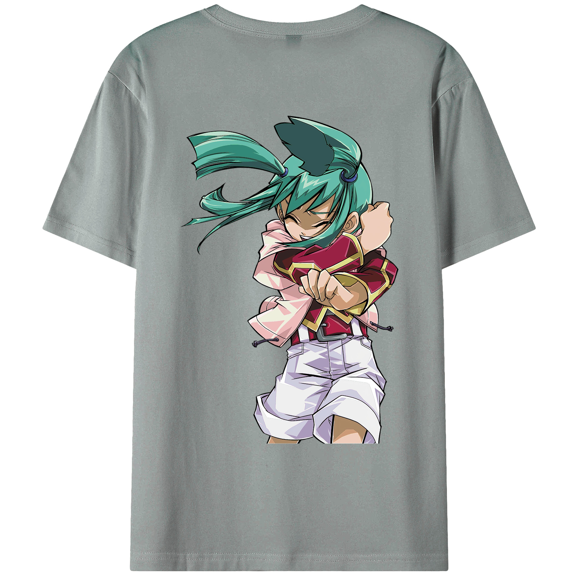 （画像用） 遊☆戯☆王 Yu-Gi-Oh! 綿100％ メンズ半袖Tシャツ（バックプリント） 通気性
